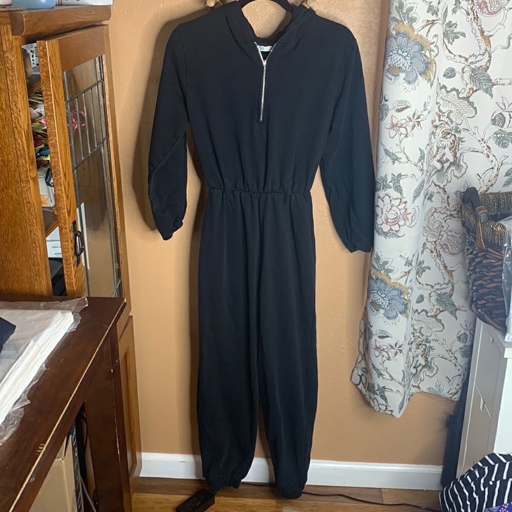 Zara Long Sleeve Hooded Jumper Size Small
